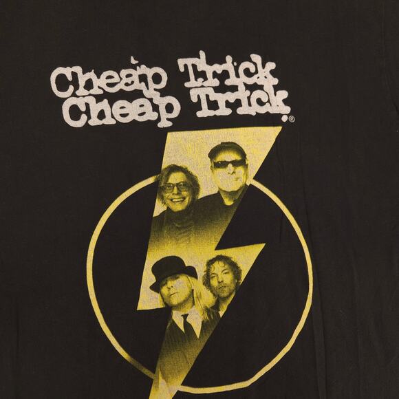 Cheap Trick Tour 2017 Band Short Sleeve Graphic T Shirt Mens Size XL Black - Picture 4 of 9